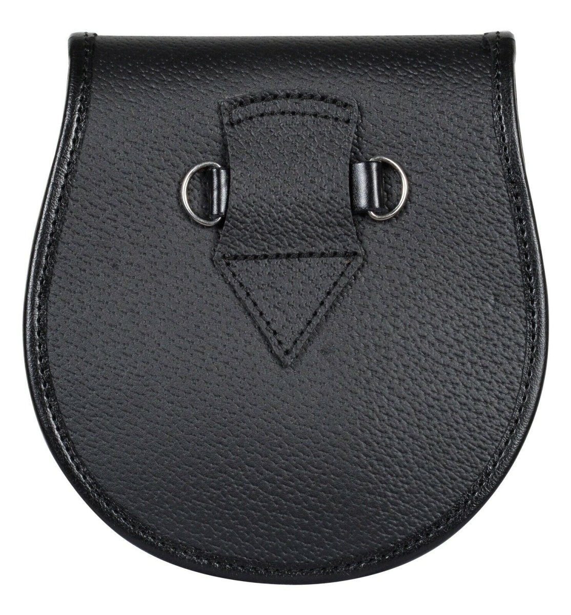 Men's Scottish Kilt Semi Dress Leather Sporran - Scottish Flag Pattern & Thistle - #Kilts Boutique#