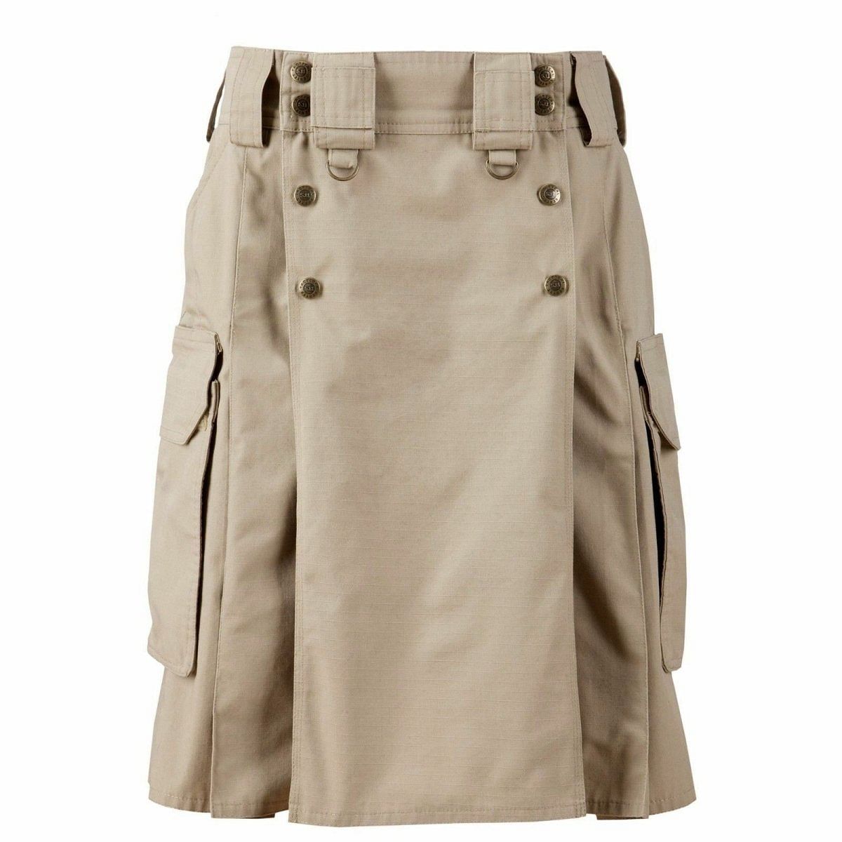 Military Combat Men's Heavy Duty 100% Cotton Utility Kilt - #Kilts Boutique#