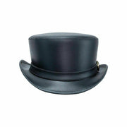 Steampunk Buckle Band Motorcycle Deadman Bromley  Leather Top Hat