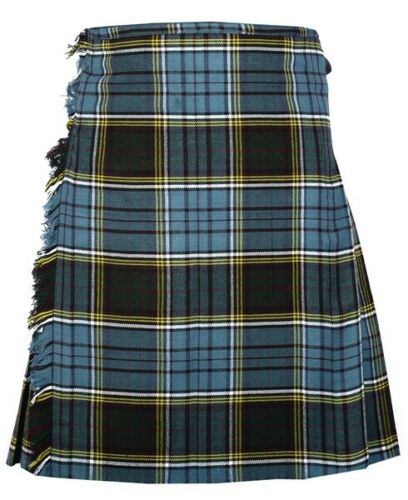 Anderson Tratan Scottish Traditional Highland 5 Yard Tartan Kilt outfit + Celtic Embossed leather Sporran + Kilt Pin + Kilt Belt