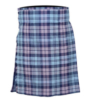 Scottish Men Black Watch Weathered Tartan  5 Yard Casual Kilt 24" Drop