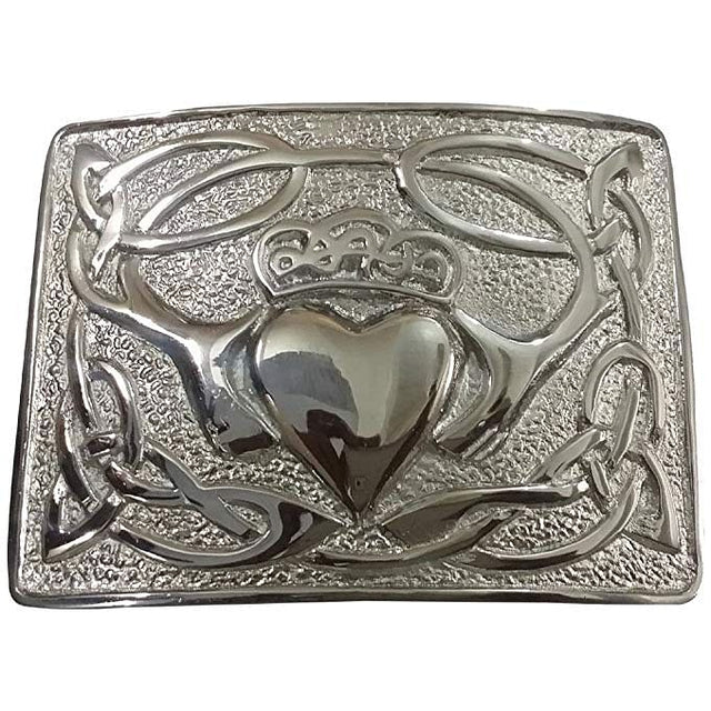 Scottish Men Celtic Cladding Pattern Highland Kilt Belt Buckle finish Chrome - #Kilts Boutique#