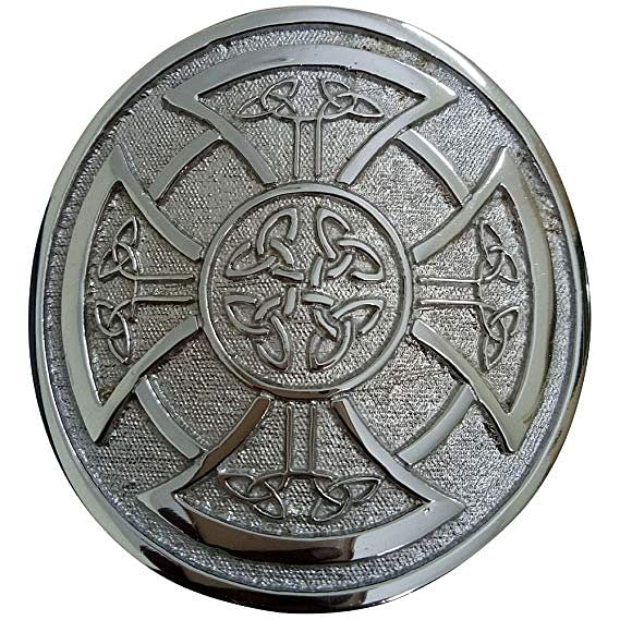 Scottish Men Round Celtic Knot Kilt Belt Highland Kilt Belt Buckle - #Kilts Boutique#