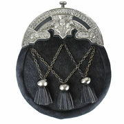 Scottish Men Traditional Antique Full dress Thistle Kilt Sporran 3 Tasseles - #Kilts Boutique#