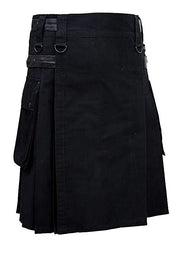 Custom Text Black Utility Kilt, Personalized Text Kilt, Your Design, Your Photo kilt, Personalized Gift, Add Your Own Text, Custom Logo Kilt