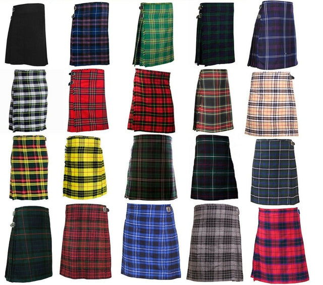 Scottish Men's 5 Yard Traditional Casual Highland Wear Kilt - #Kilts Boutique#