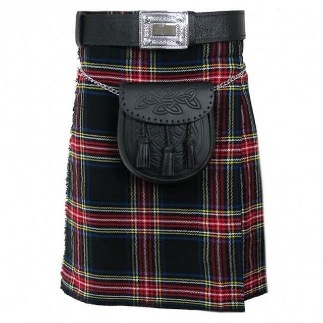 Scottish Men's Kilt Set Sporran, Chain, Belt, Buckle, Pin Traditional Dress Tartan Kilts - #Kilts Boutique#