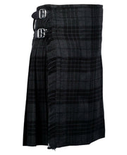 Scottish Traditional Highland 8 Yard Grey Watch Tartan Kilt Tartan Handmade 16oz Traditional - #Kilts Boutique#
