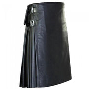 Unisex Gothic leather kilt Scottish kilt with pockets - #Kilts Boutique#