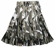 Urban Camo Cotton Utility Kilt with Cargo Pockets - #Kilts Boutique#