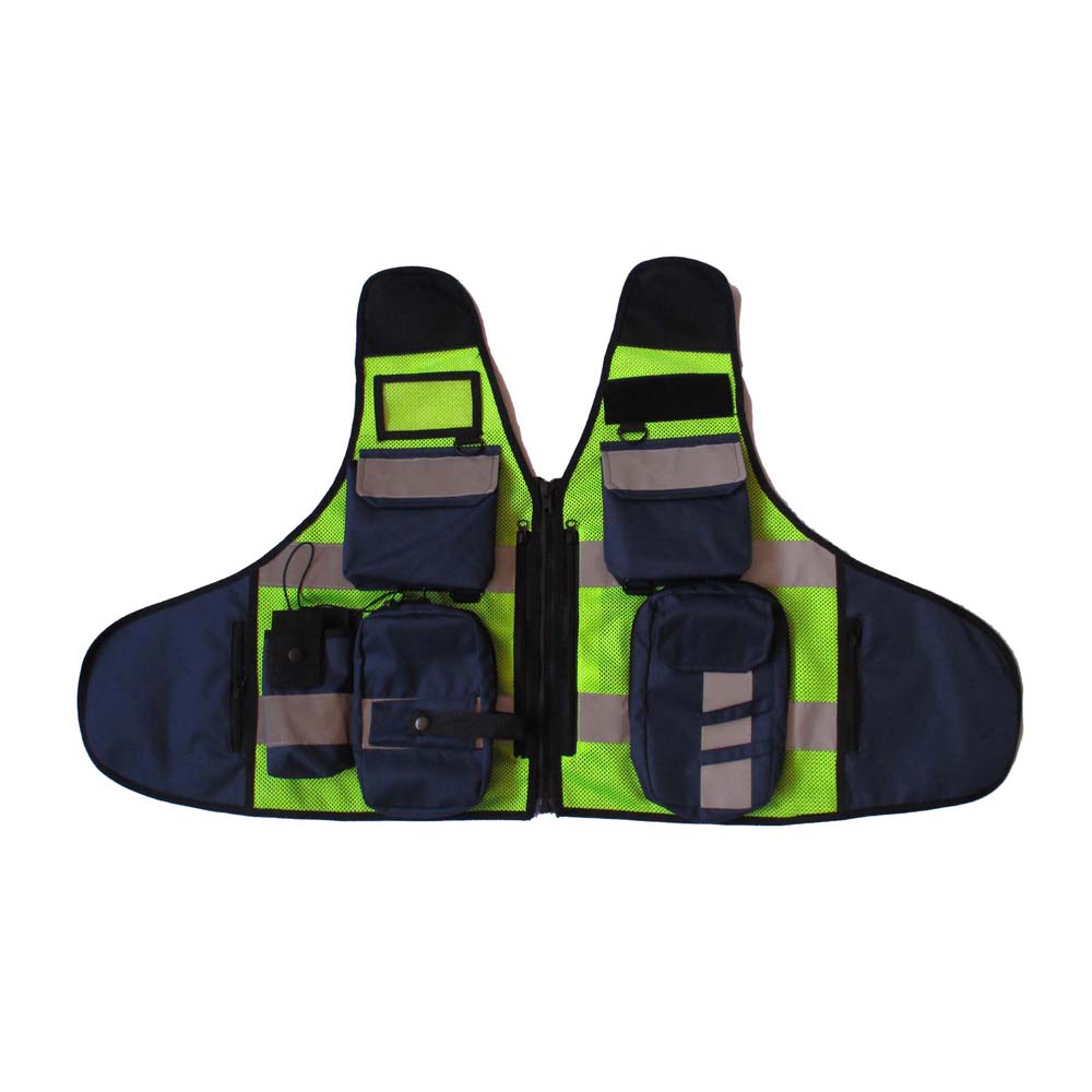 Hi Viz Tactical Vest Multi  Pockets and Elasticated Loops