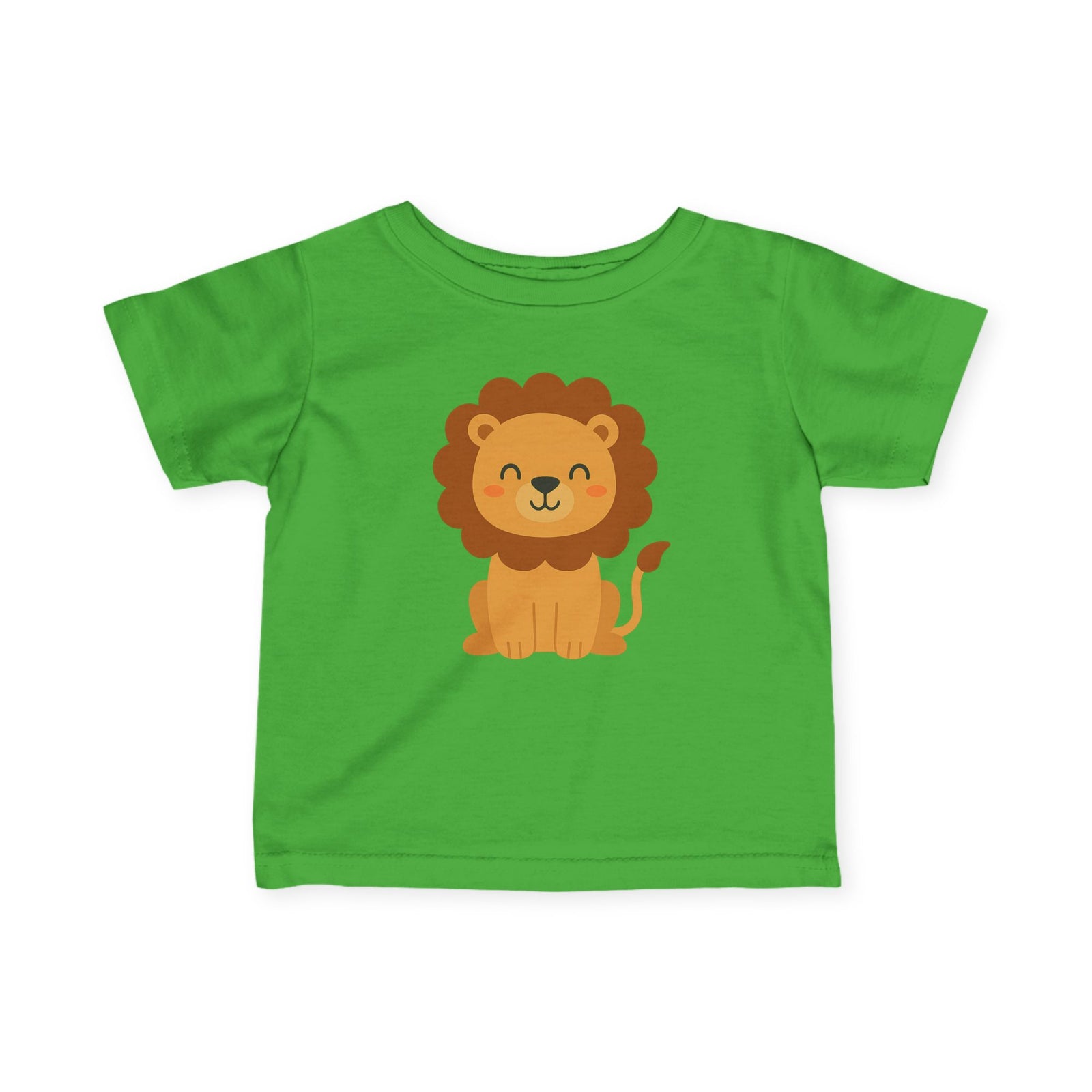 Adorable Lion-Themed Infant Fine Jersey Tee, Cute Baby Shirt, Toddler Shirt, Animal Print Tee, Unique Baby Gift, Kid's Apparel