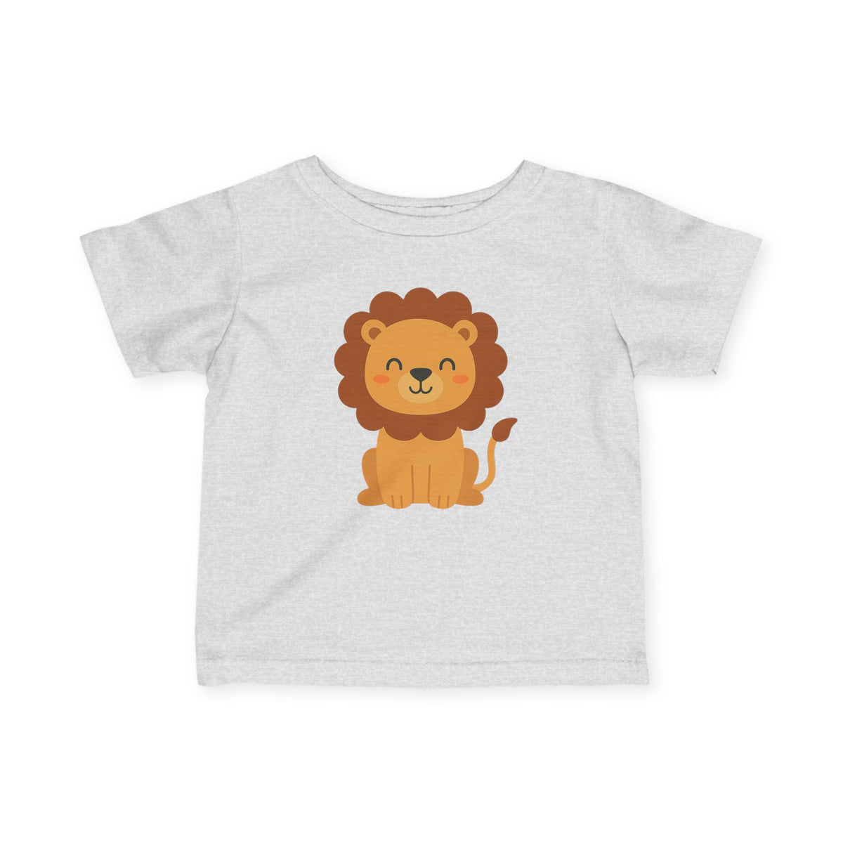 Adorable Lion-Themed Infant Fine Jersey Tee, Cute Baby Shirt, Toddler Shirt, Animal Print Tee, Unique Baby Gift, Kid's Apparel