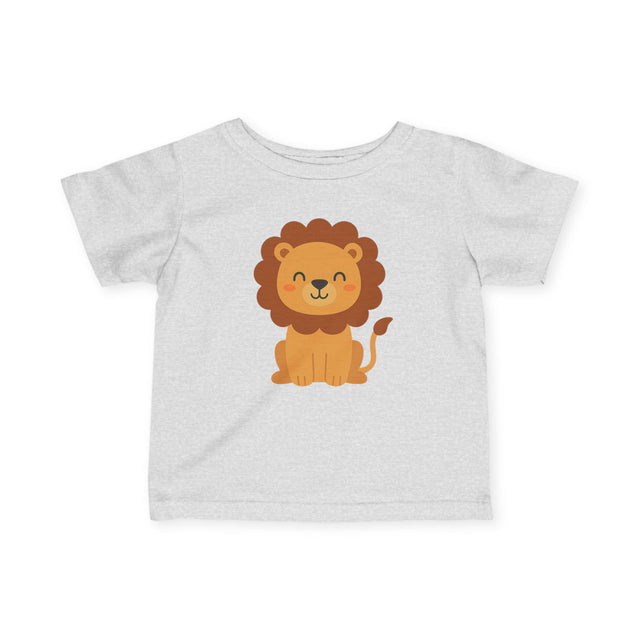 Adorable Lion-Themed Infant Fine Jersey Tee, Cute Baby Shirt, Toddler Shirt, Animal Print Tee, Unique Baby Gift, Kid's Apparel