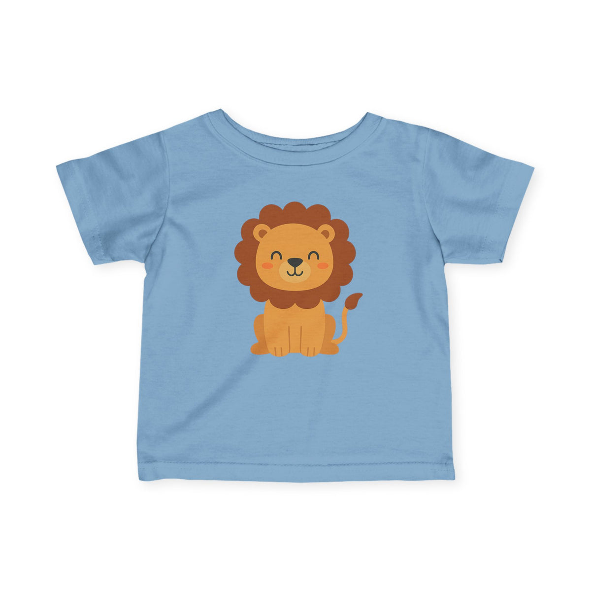 Adorable Lion-Themed Infant Fine Jersey Tee, Cute Baby Shirt, Toddler Shirt, Animal Print Tee, Unique Baby Gift, Kid's Apparel