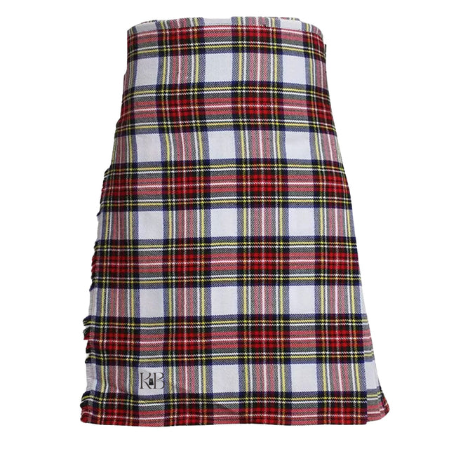 Dress Stewart Tartan Kilt || 8 Yard Handmade 16oz Traditional Kilt
