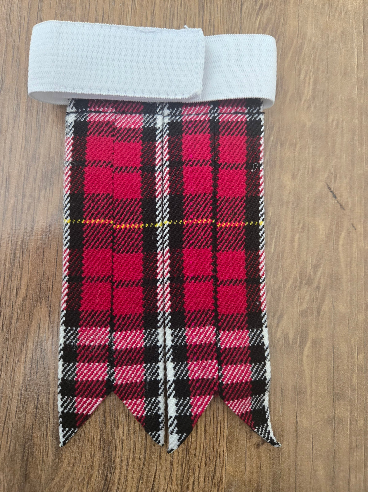 Morton Tartan Scottish Kilt Hose Sock Flashes Garter Pointed Highland Wear