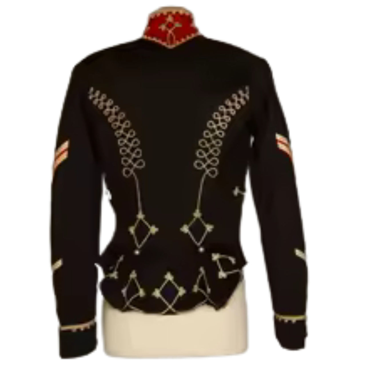 Military Hussar Black Coat Fashion Military Officer Jacket Uniform Vintage Gothic Jacket Custom Made Order