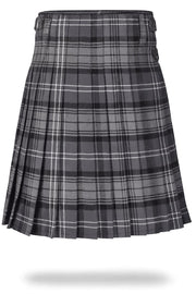 Hamilton Grey Tartan Kilt – Men’s Traditional 8-Yard, 16oz Acrylic Wool