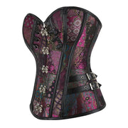 Decorative corset with intricate patterns on a white background