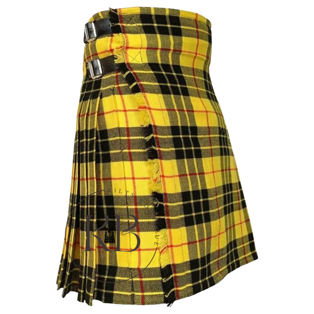 MacLeod of Lewis 8‑Yard Handmade Tartan Kilt for Men – Traditional Scottish Highland Kilt