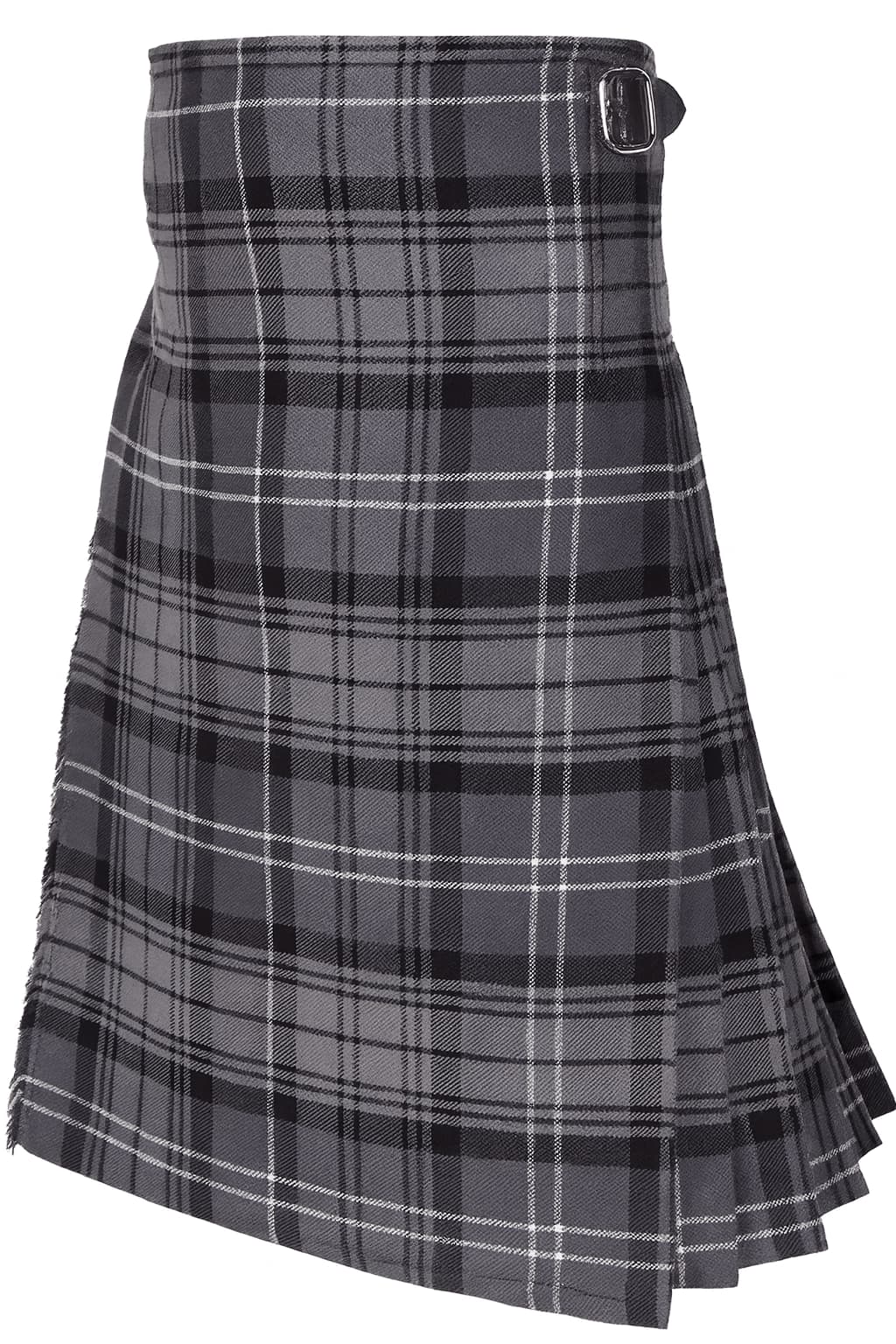 Hamilton Grey Tartan Kilt – Men’s Traditional 8-Yard, 16oz Acrylic Wool