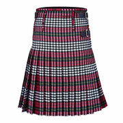 Morton Tartan Traditional 8 Yard Kilt Set with Sporran, Leather Belt, Buckle and Kilt Pin