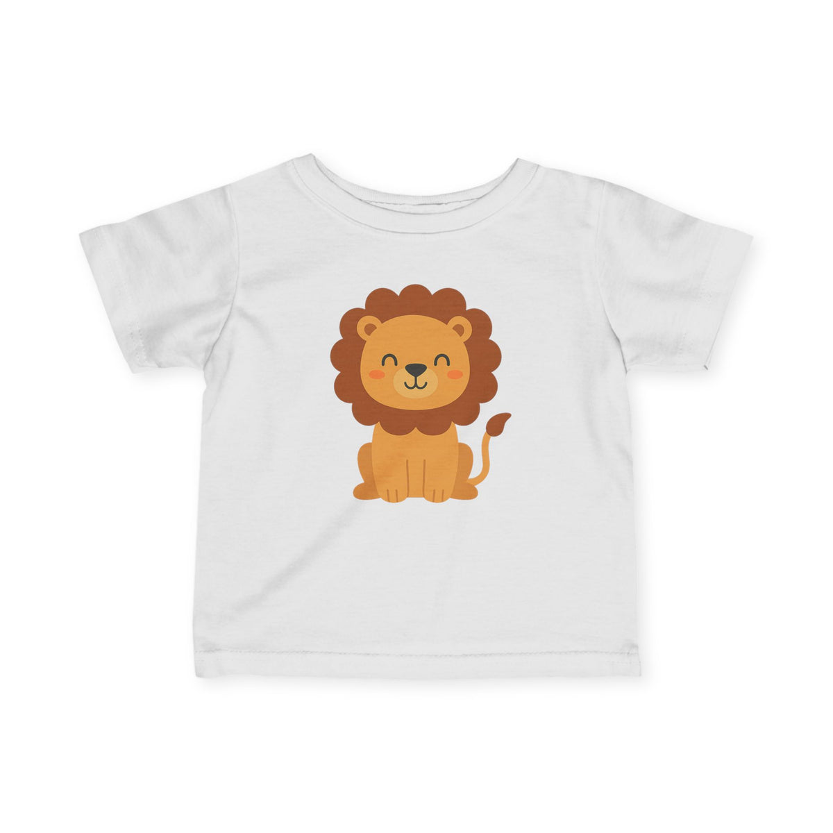 Adorable Lion-Themed Infant Fine Jersey Tee, Cute Baby Shirt, Toddler Shirt, Animal Print Tee, Unique Baby Gift, Kid's Apparel