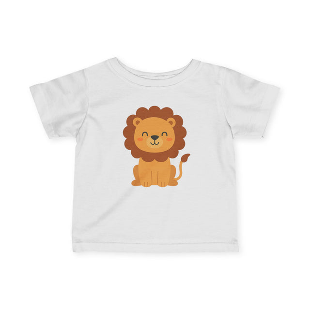 Adorable Lion-Themed Infant Fine Jersey Tee, Cute Baby Shirt, Toddler Shirt, Animal Print Tee, Unique Baby Gift, Kid's Apparel