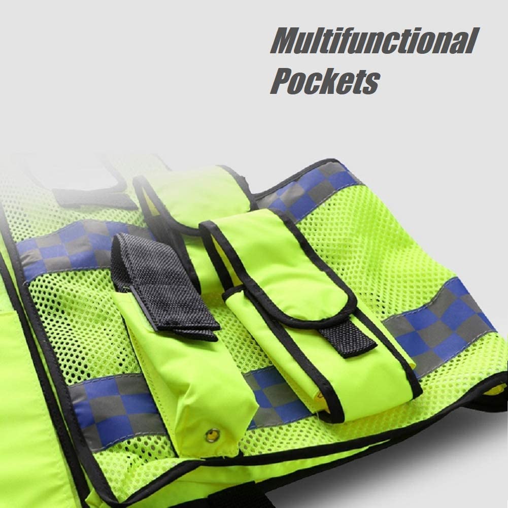 Hi Vis Viz High Visibility Mesh Reflective Safety Vest