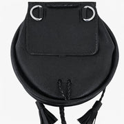 Handmade Black Leather Rob Roy Sporran with Chain Set