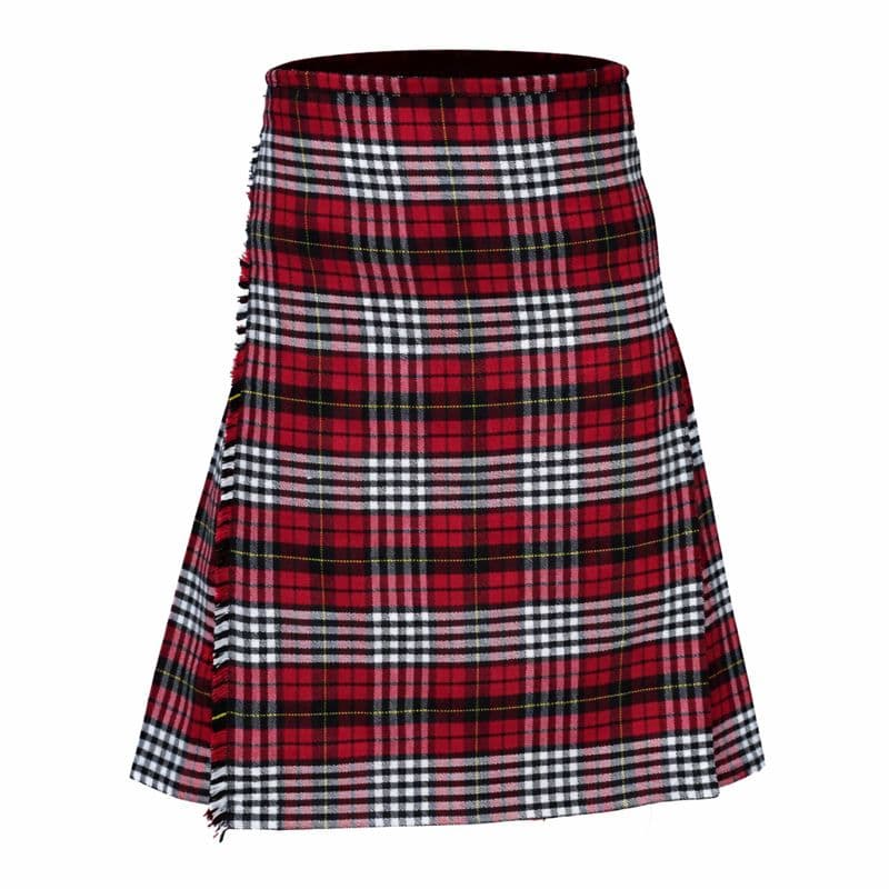 Morton Tartan Traditional 8 Yard Kilt Set with Sporran, Leather Belt, Buckle and Kilt Pin