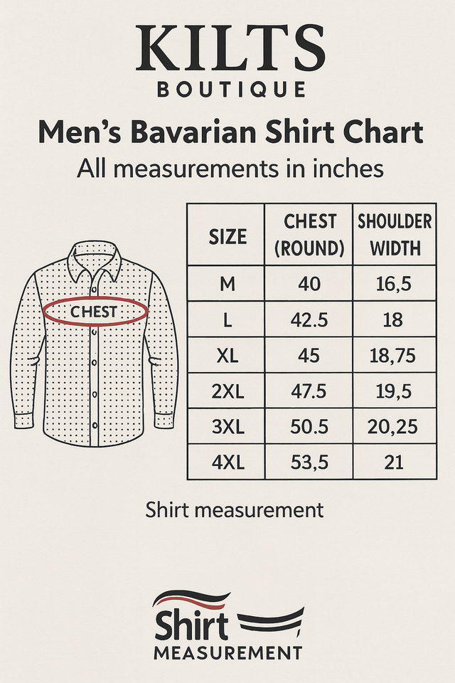 Men’s Bavarian Gingham Shirt Blue Check Shirt for Oktoberfest & Casual Wear