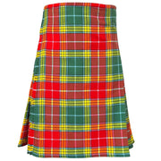 Buchanan Old/Ancient Tartan Kilt – Scottish Highland 8-Yard, 16oz Acrylic Wool, 24" Drop, Sizes 28–54