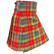 Buchanan tartan acrylic wool kilt, knife-pleated, traditional men’s Scottish kilt