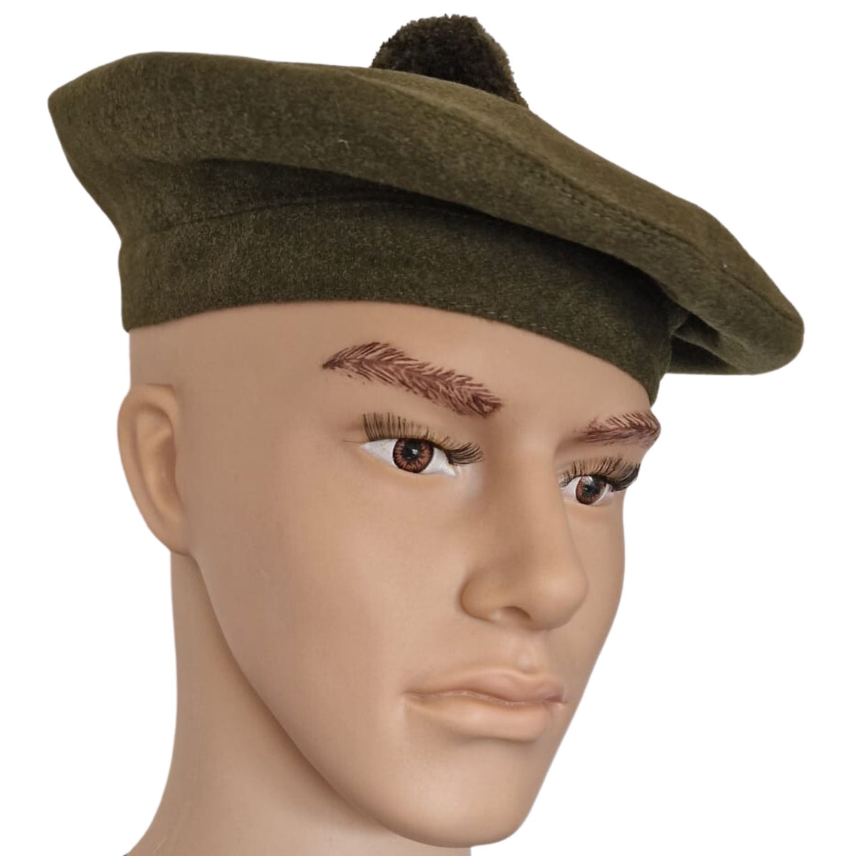 Green Scottish Tam O Shanter Hat Military Bonnet Beret Balmoral Army Cap Scott's Hat