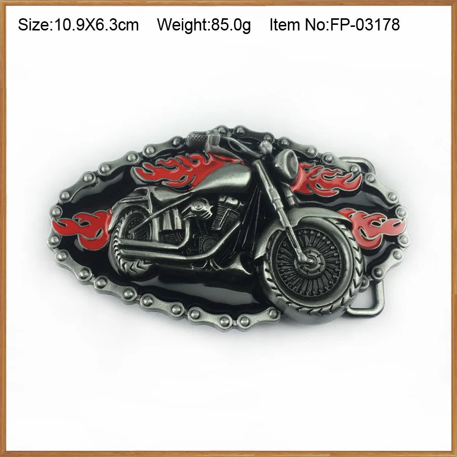 Cowboy Rider Zinc alloy Lucky Luke horse driver belt buckle pewter finish 4cm width loop