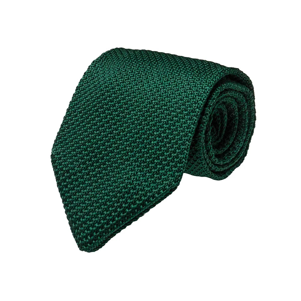 Solid Color Tie 8cm Knitted Ties Cotton Neck Ties