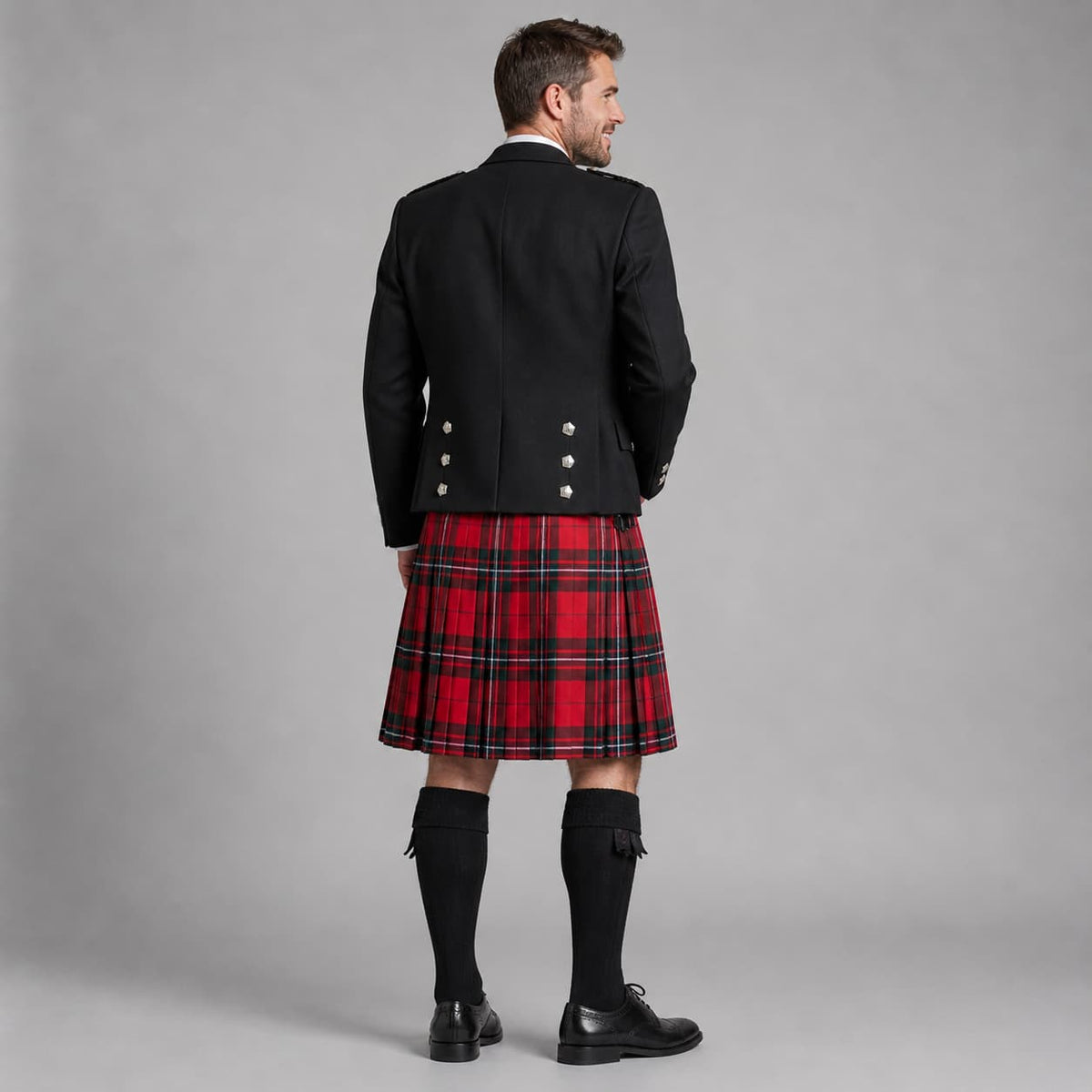 MacGregor Modern Tartan Kilt for Men | Traditional Scottish Highland Plaid Kilt