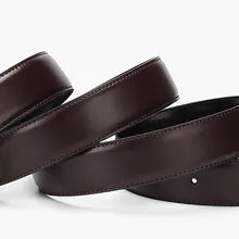 Genuine Leather Belt Double sided belt Men Belt Laser engraving Luxury Strap