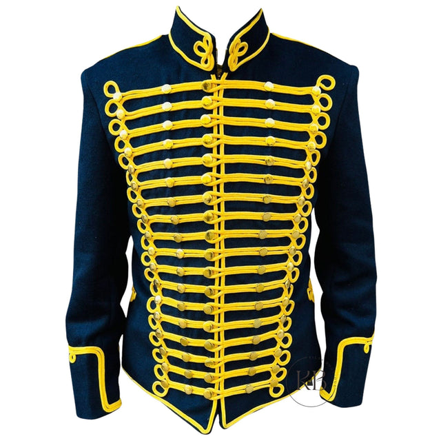 Navy Blue Hussars Jacket  Tunic Jacket Military Uniform Men Napoleonic GLOUCESTERSHIRE
