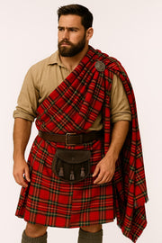 Traditional Great Kilt 16th Century Scottish Great Kilt  Feileadh Mòr | Traditional Scottish Highland Wrap Kilt | Premium Multi Tartan Kilt