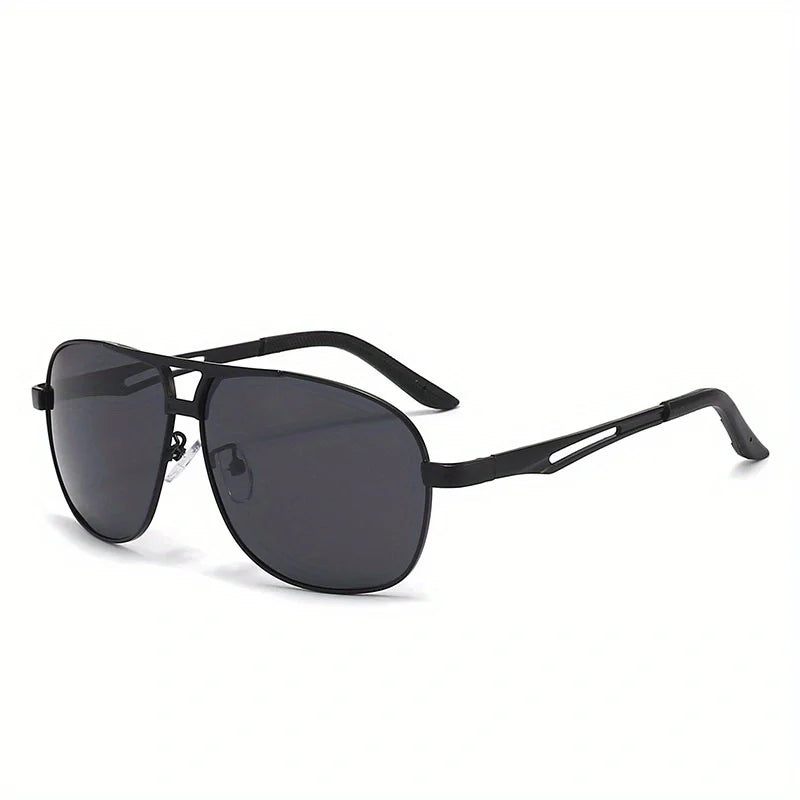Fashion Gradient Sunglasses for Men Big Frame Pilot Sun Glasses Design Anti-reflective L