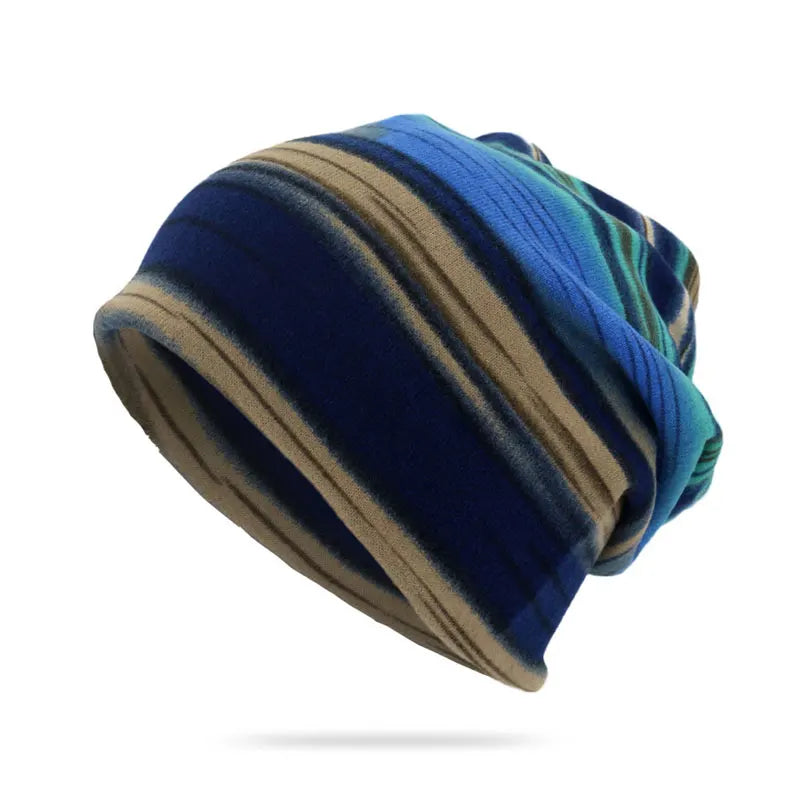 Autumn Winter Beanie Hat Men Women Thin Knitted Hats Skullies Beanies Flannel Warm Bonnet Unisex Multifunction Hedging Cap