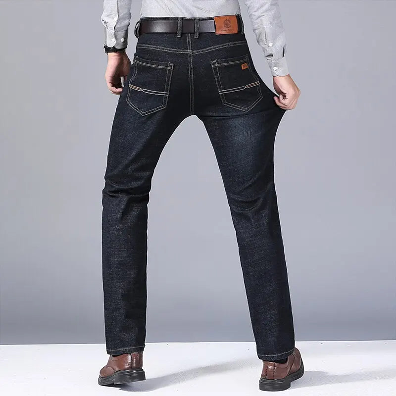New Men Classic Jeans Jean Homme Pantalones Hombre Men Mannen Soft Denim