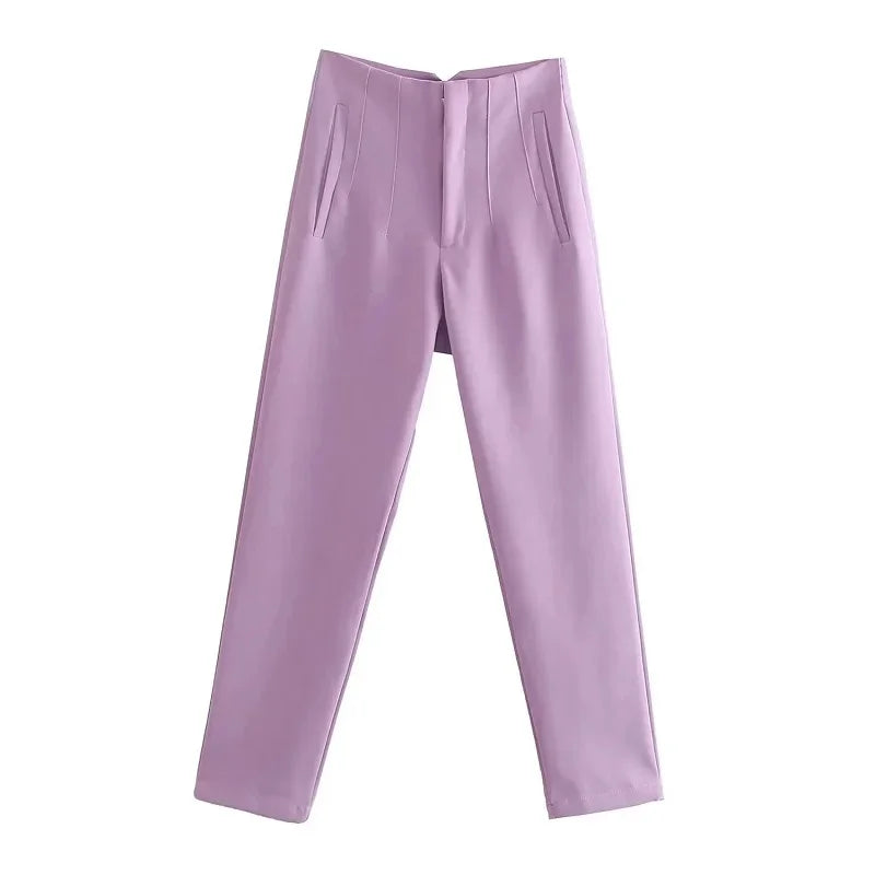High waist Pants for Women Formal Pants Office outfits Pencil Trousers