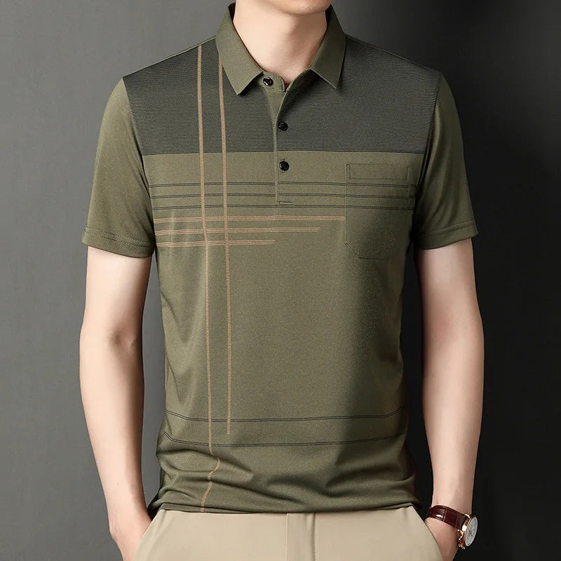 Polo Shirts for Men Casual Short Sleeve Slim Fit