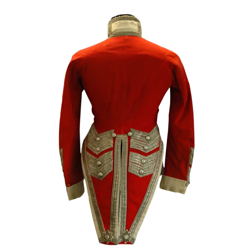 Red and gold costume with intricate design on a white background, featuring 'CosplayDiy' branding.