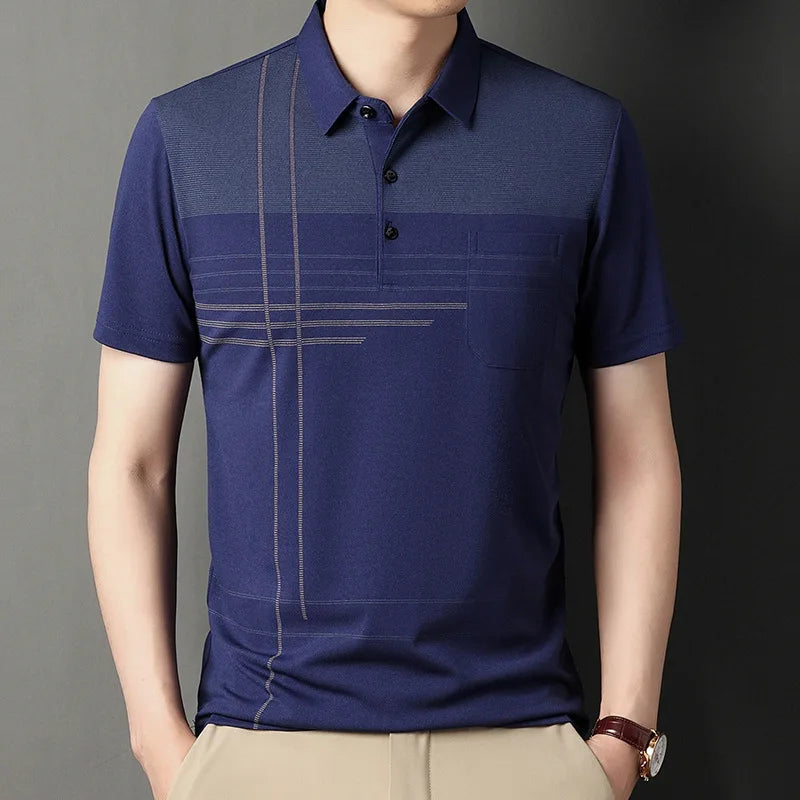 Polo Shirts for Men Casual Short Sleeve Slim Fit