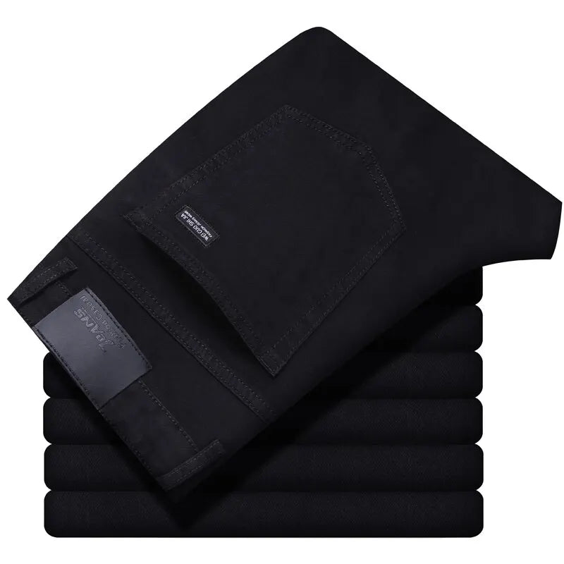 Men's Denim Jeans Casual Straight Stretch Fashion Classic Trouser